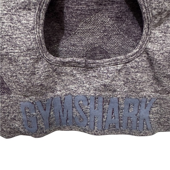 Gymshark Purple FLEX SPORTS LONG SLEEVE CROP TOP size Medium - Picture 3 of 4